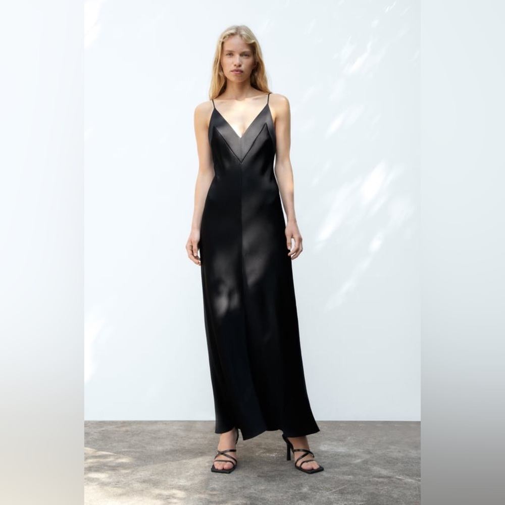 New Zara $149 Limited Edition Maxi Camisole Dress Small 8647/779